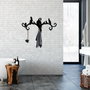 Wallity Gancho de Pared Tropical Negro